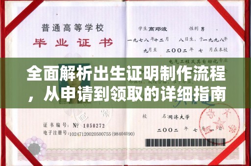 景东全面解析出生证明制作流程，从申请到领取的详细指南