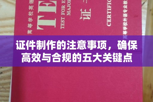 泽库证件制作的注意事项，确保高效与合规的五大关键点