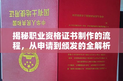 七台河揭秘职业资格证书制作的流程，从申请到颁发的全解析