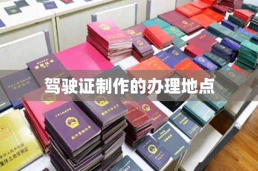 田阳驾驶证制作的办理地点