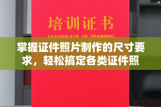 大堂掌握证件照片制作的尺寸要求，轻松搞定各类证件照